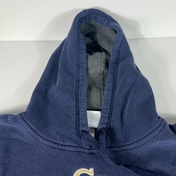 Champion Georgia Tech Yellow Jackets Sweatshirt Adult Large Blue Faded Hoodie - Picture 7 of 16